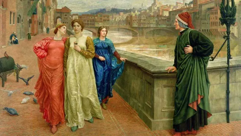 "Dante e Beatrice", di Henry Holiday (Wikipedia)