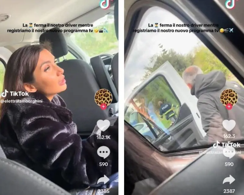 "Porca tr...". Elettra Lamborghini e la multa: cosa dice al poliziotto