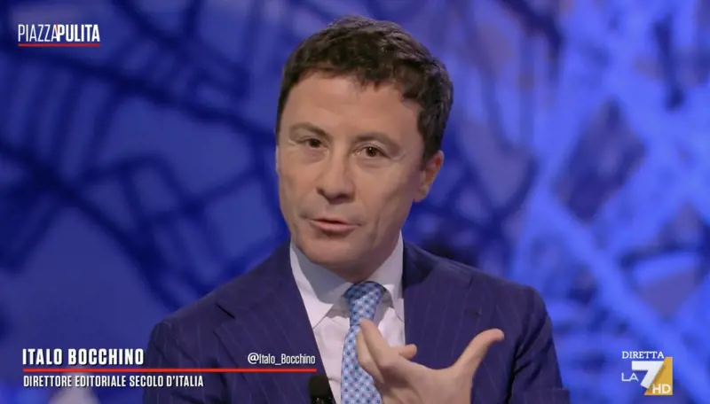 “Sgradevole, sorriso beffardo…”. Bocchino smonta la toga rossa: scontro in tv 