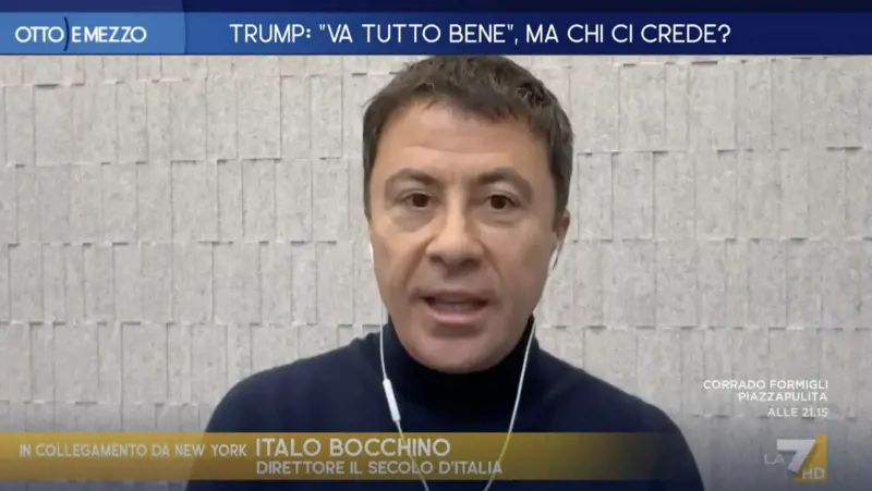 “Biden senza vasellina”, “Mi fai finire?”. Scontro tra Lerner e Bocchino su Trump