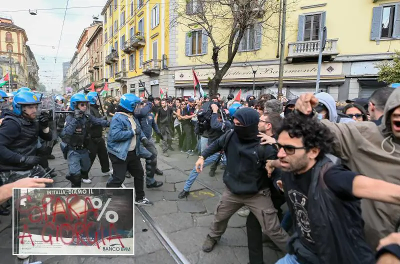 "Spara a Giorgia". Altro che pace, a Milano sfila l'odio anti Meloni e anti Israele 