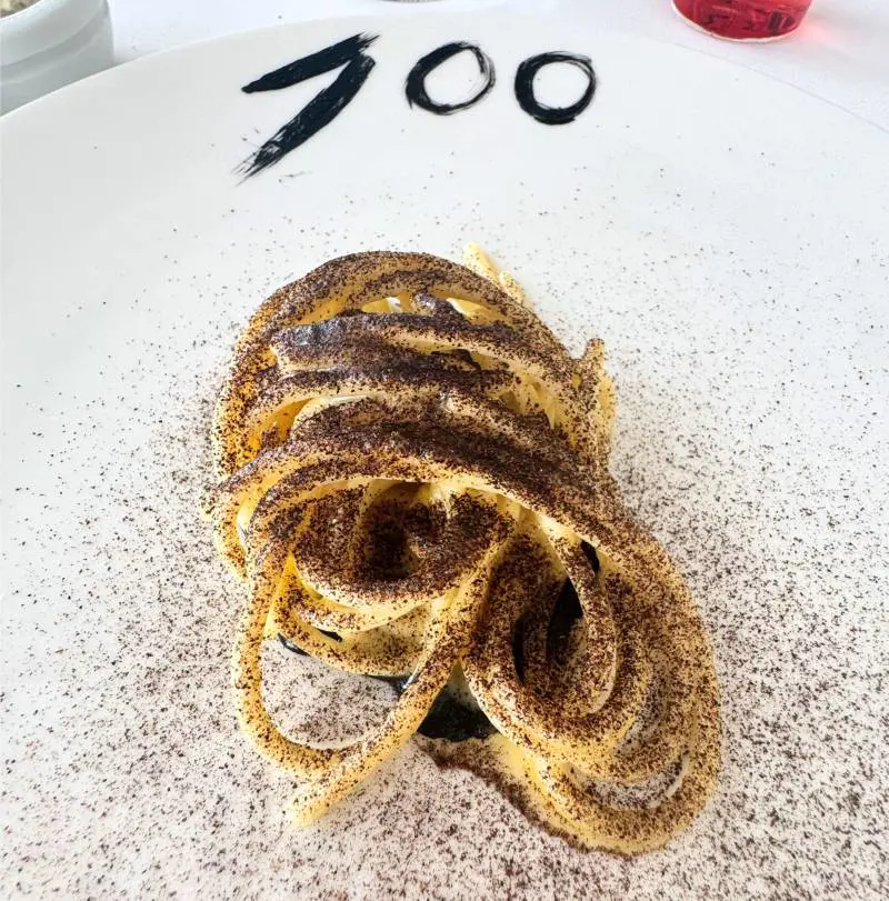 Uliassi e gli spaghetti dedicati a Giacomelli