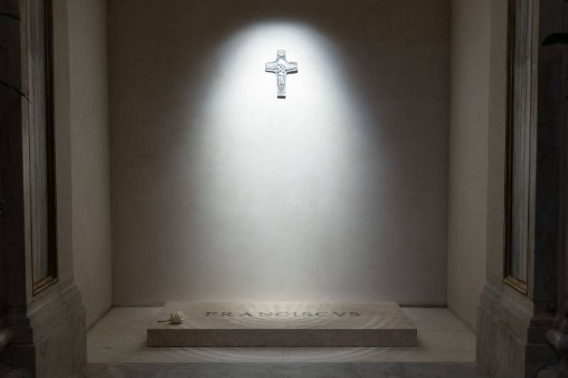 La tomba di Papa Francesco