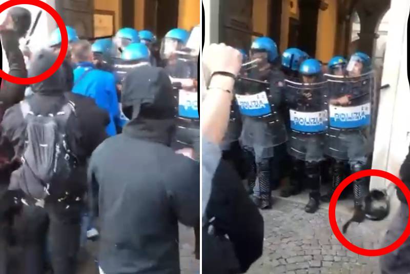 Assalto anarchico a Lecco: due agenti feriti e sfollagente spezzati