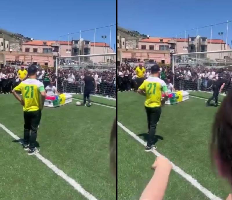 Monreale, la bara in campo e l’ultimo gol: il commovente tributo ad Andrea Miceli: