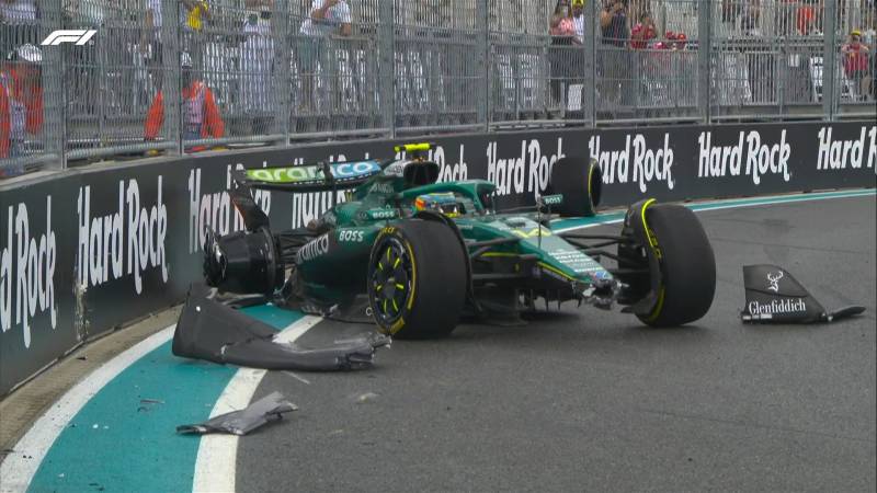 F1 Miami sprint incidente Alonso