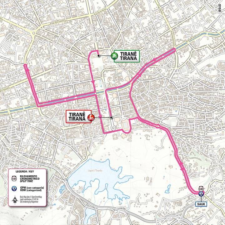 Giro 2025 tappa 2 planimetria