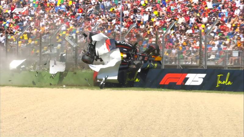 F1 Imola Q1 Tsunoda incidente