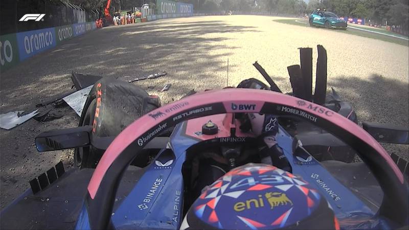F1 Imola Q1 Colapinto incidente