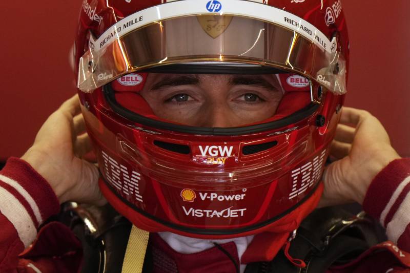 F1 Imola Q2 Leclerc box
