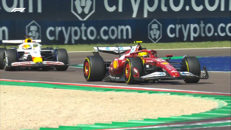 F1 Imola gara Hamilton sorpasso Hadjar