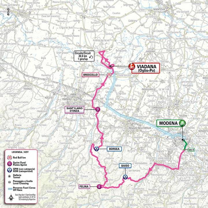 Giro 2025 tappa 12 planimetria