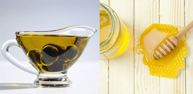 Miele e olio d'oliva