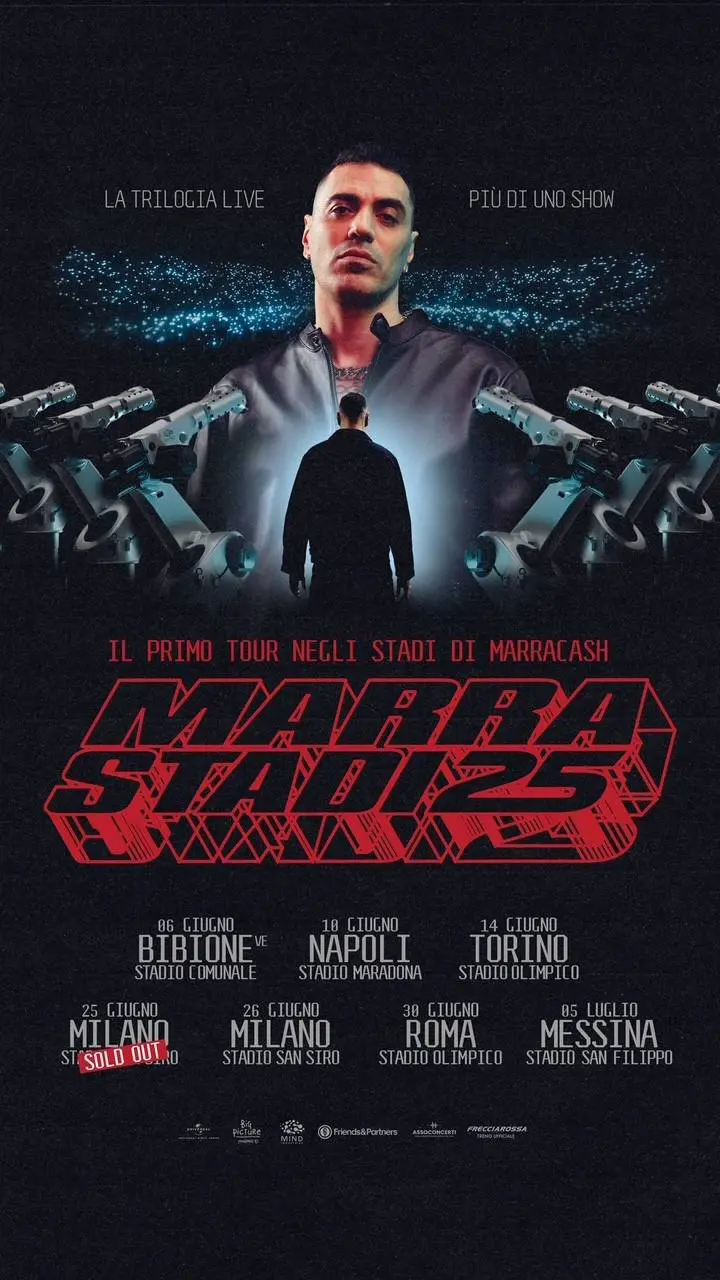 La sfida di Marracash: un tour kolossal negli stadi