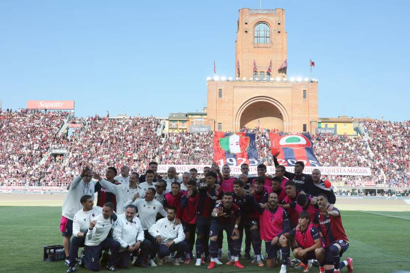 Bologna Genoa celebrazione Coppa Italia
