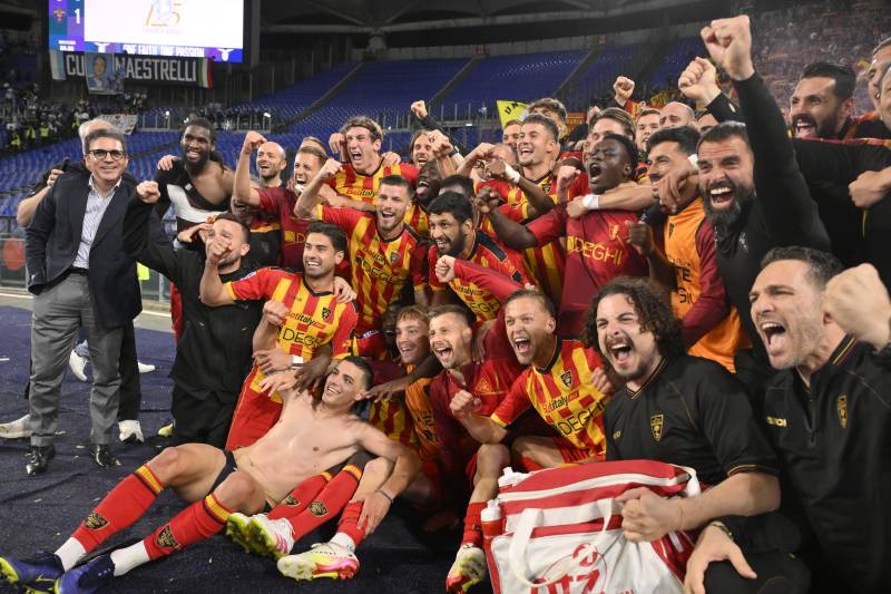 Lazio Lecce celebrazione