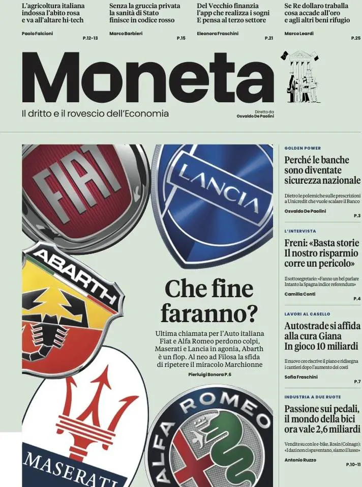Su Moneta il destino Fiat e Maserati