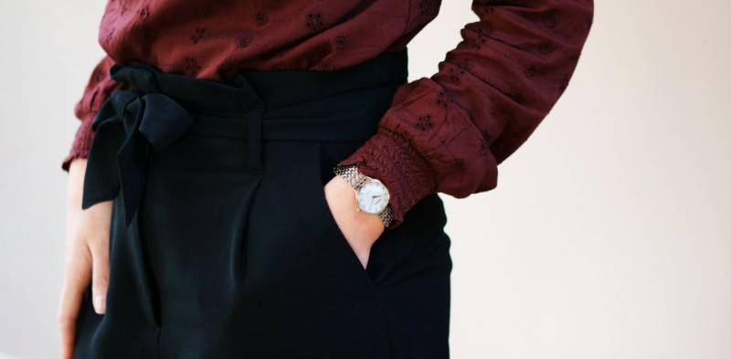 Pantalone culotte lungo