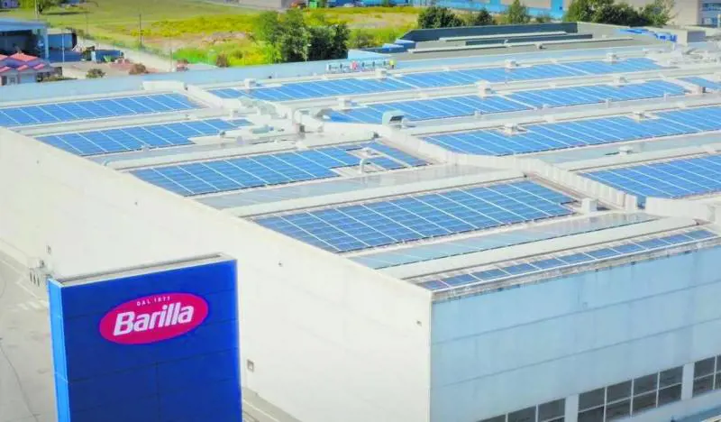 Barilla e l'impegno sulle rinnovabili. Triplicata la potenza degli impianti