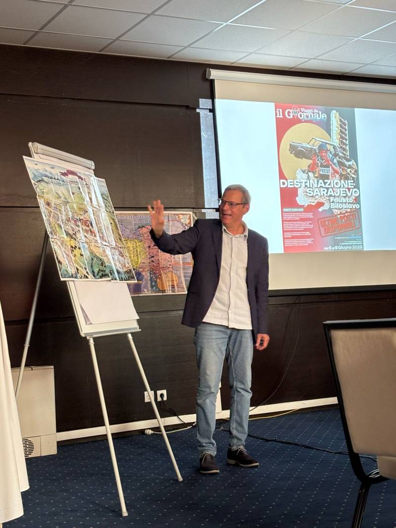 Al via l’Academy del Giornale per giornalisti a Sarajevo: inizia il viaggio con Fausto Biloslavo