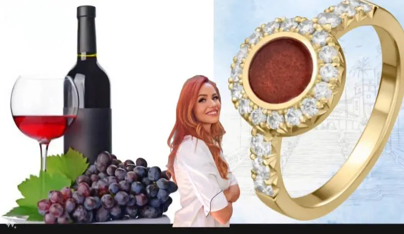 Il vino trasformato in gioielli: quando il buon bere diventa arte