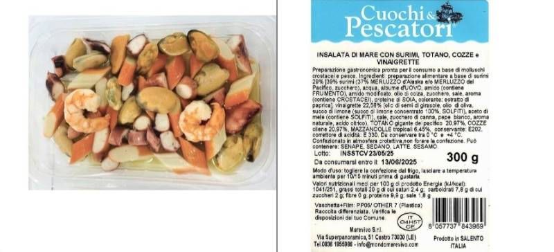 Insalata di mare ritirata