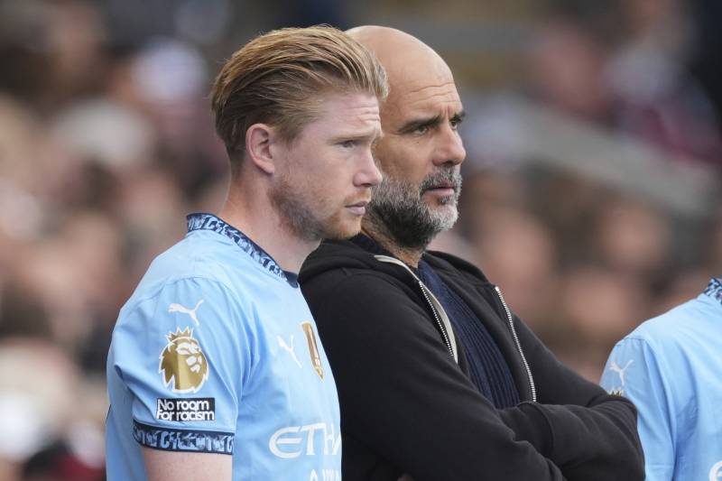 Man City De Bruyne Guardiola