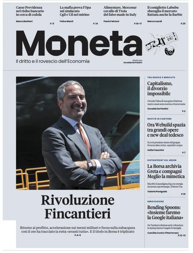 Moneta, ecco i progetti di Fincantieri e Webuild