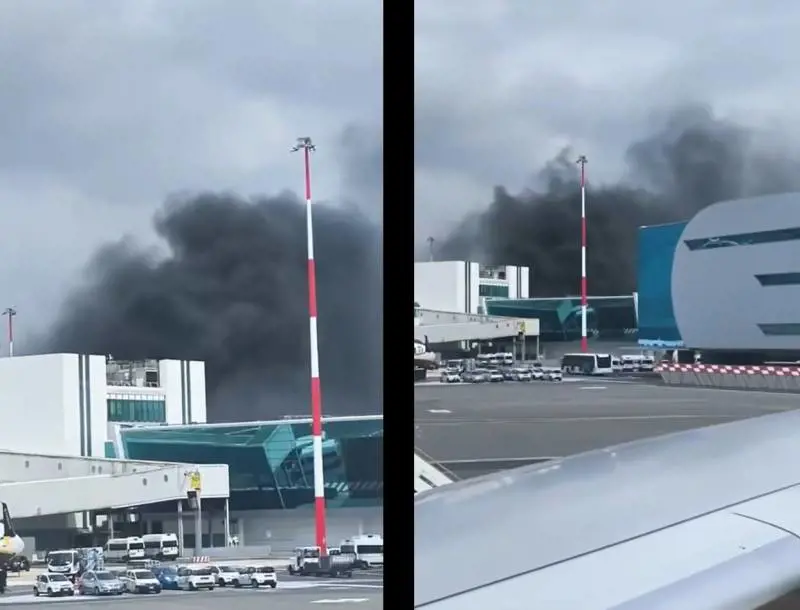 Scoppia un incendio sul tetto del terminal. Panico all'aeroporto di Fiumicino: cosa è successo