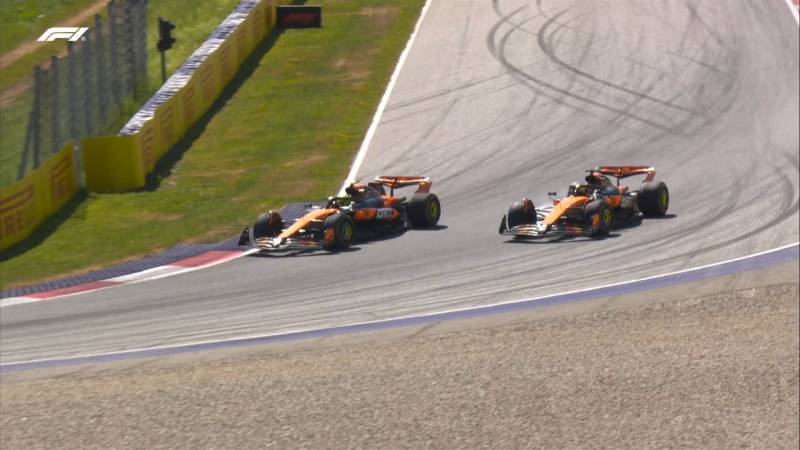 F1 Austria gara Piastri Norris giro 11