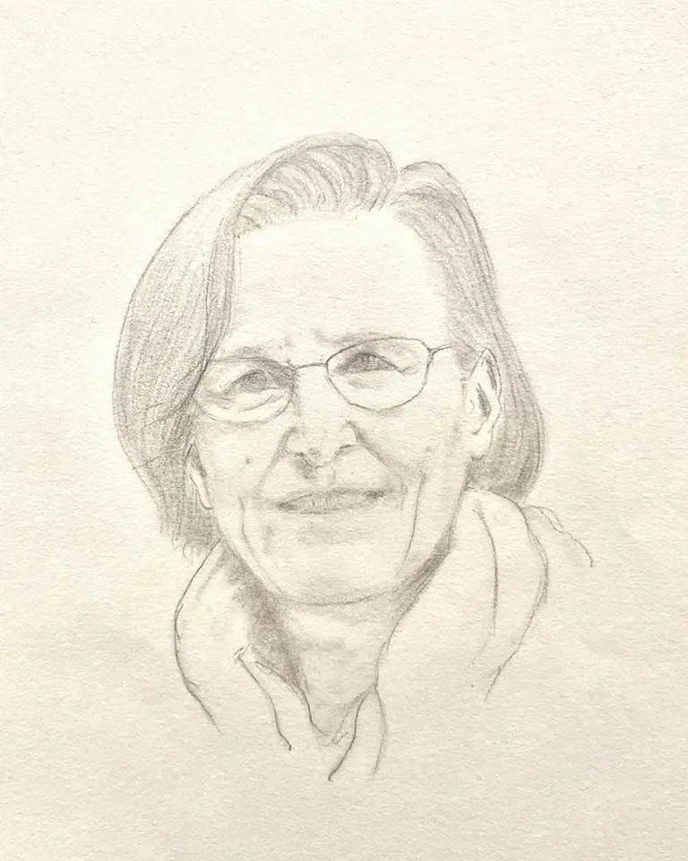 Ritratto di Giovina Mariano realizzato da Nina Poulsen (per gentile concessione di Margherita Mariano)