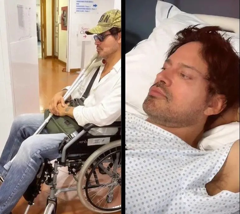 "Infortunio sul set" e Gabriel Garko finisce in sedia a rotelle: cos'è successo all'attore