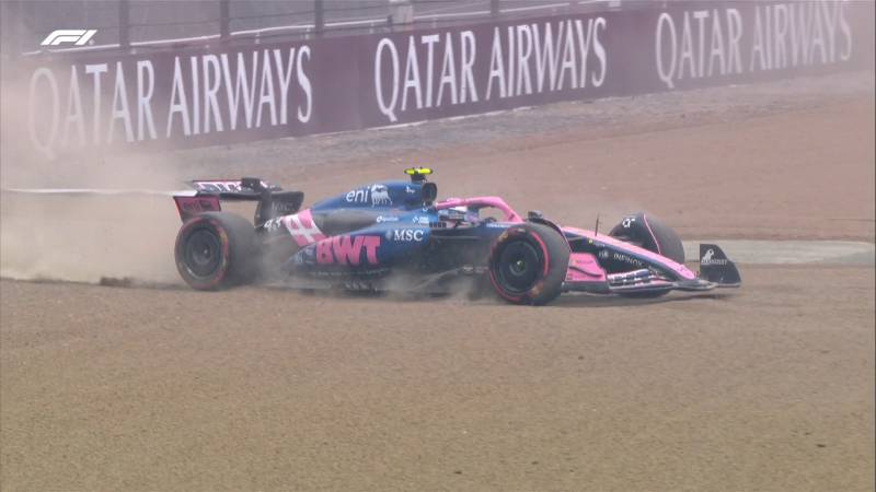 F1 Inghilterra Q1 Colapinto incidente