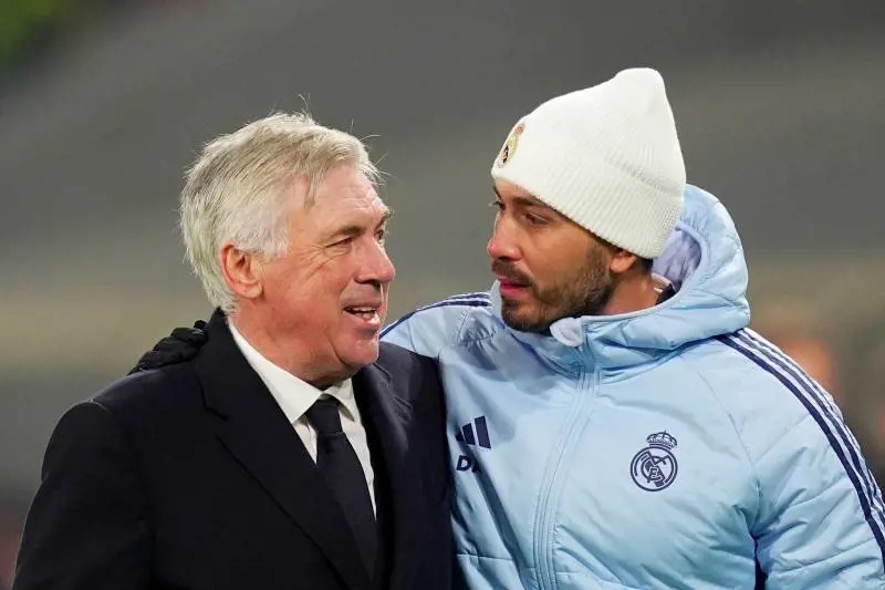 Carlo Ancelotti insieme al figlio Davide