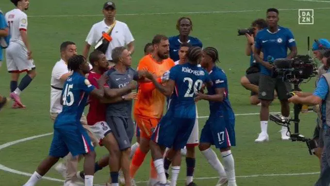 Il Mondiale per Club finisce a botte, clamorosa rissa dopo Chelsea-Psg