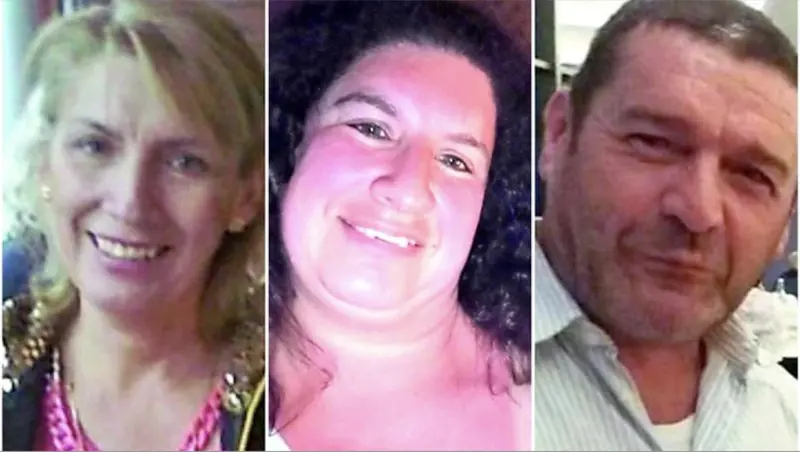 I tre componenti della famiglia Visconti deceduti nello schianto sull'A1 (Foto Facebook)