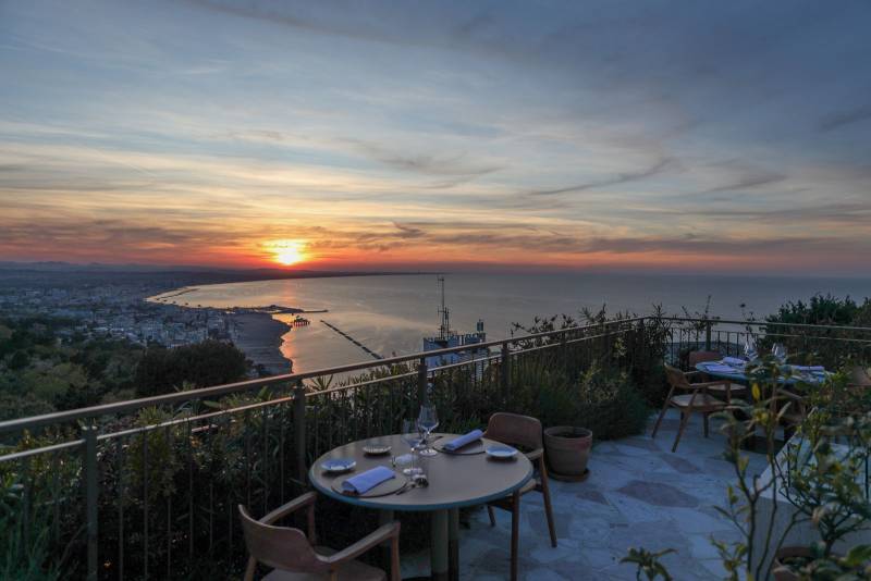 Il tramonto dal ristorante "Dalla Gioconda"