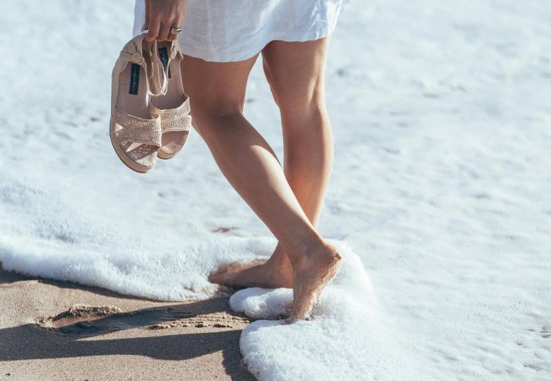 Scalze sulla spiaggia