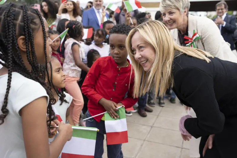 Giorgia Meloni in Etiopia