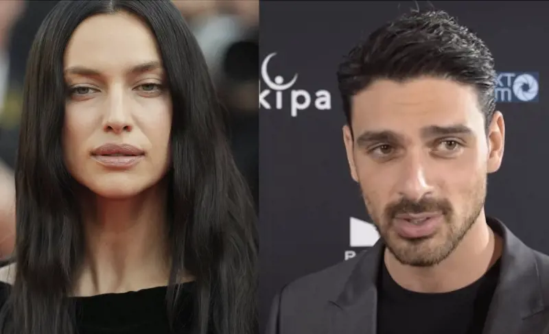 Irina Shayk e Michele Morrone (Foto Lapresse/Wikipedia)