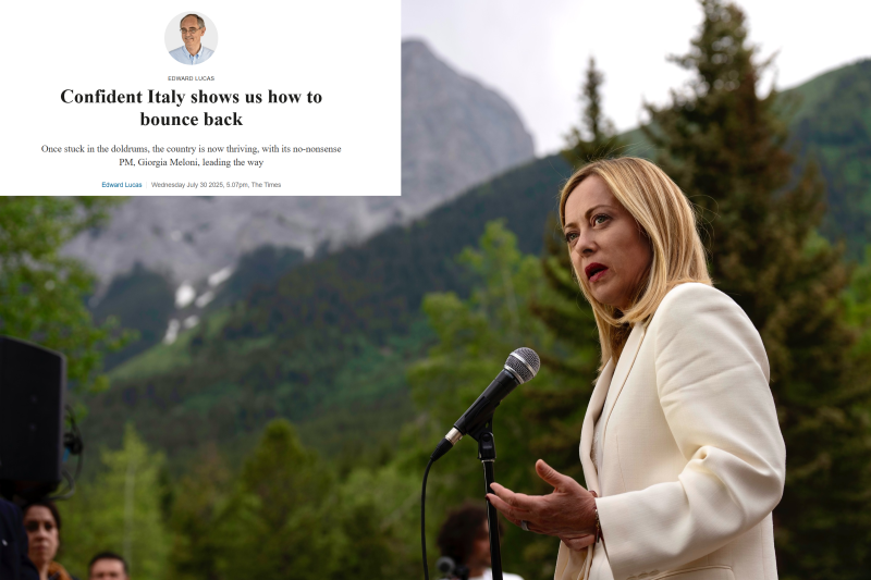 Il Times elogia il governo Meloni: "L'Italia s'è ripresa, la Gran Bretagna segua l'esempio"