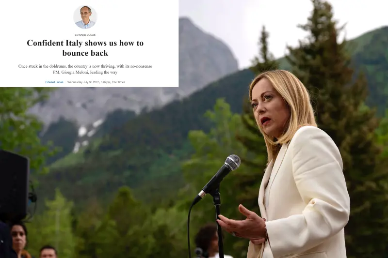 Il Times elogia il governo Meloni: "L'Italia s'è ripresa, la Gran Bretagna segua l'esempio"