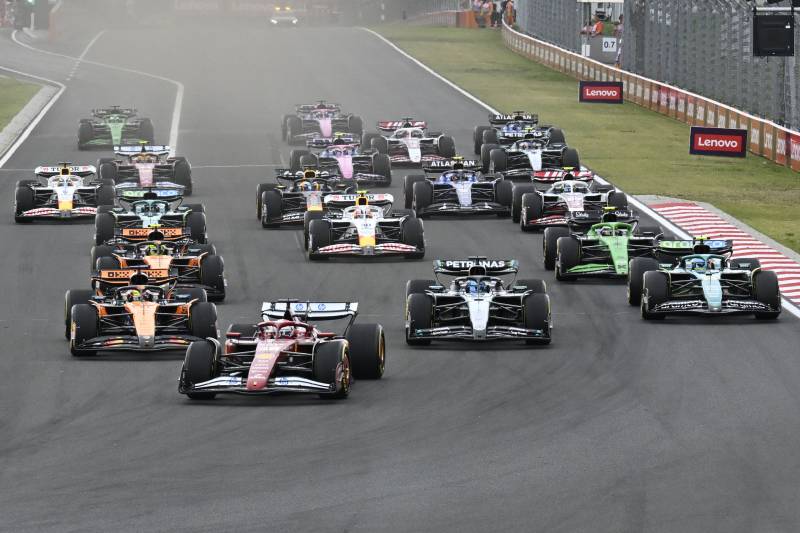 F1 Ungheria gara partenza