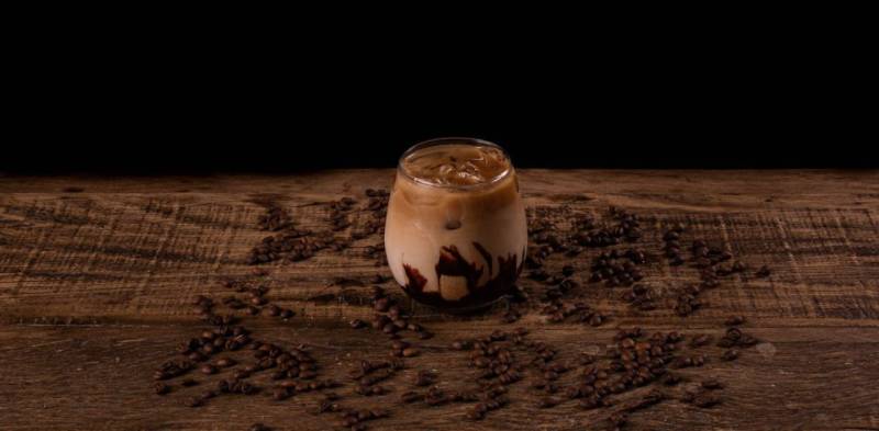 Caffè freddo e chicchi