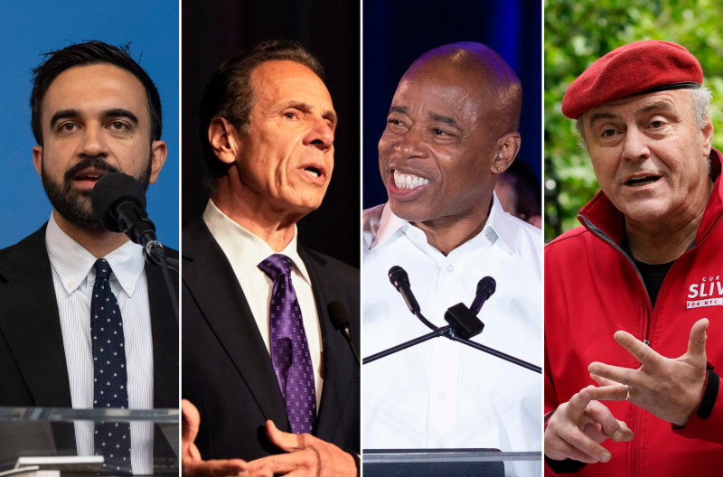Cuomo, Sliwa, Adams, Mamdani