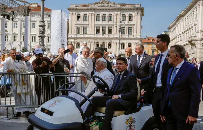 Papa Francesco a Trieste