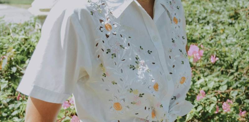 Camicia con decori