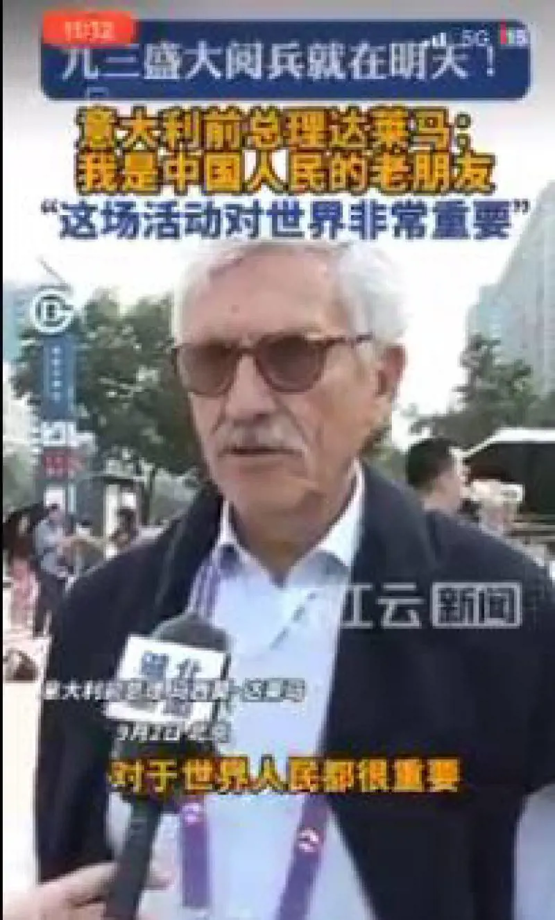 D'Alema si difende sul viaggio a Pechino: "È l’Ue che sbaglia a isolars"