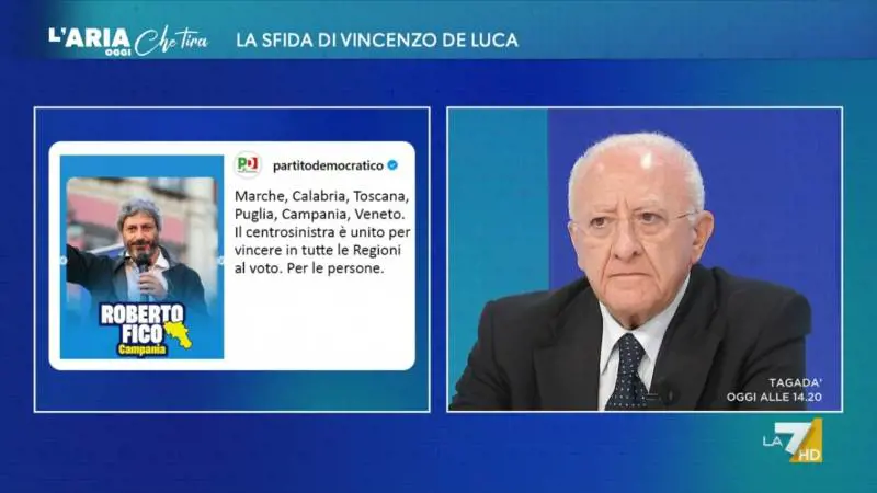 De Luca: "Dal Pd la solita cafoneria". Poi l'affondo contro Fico