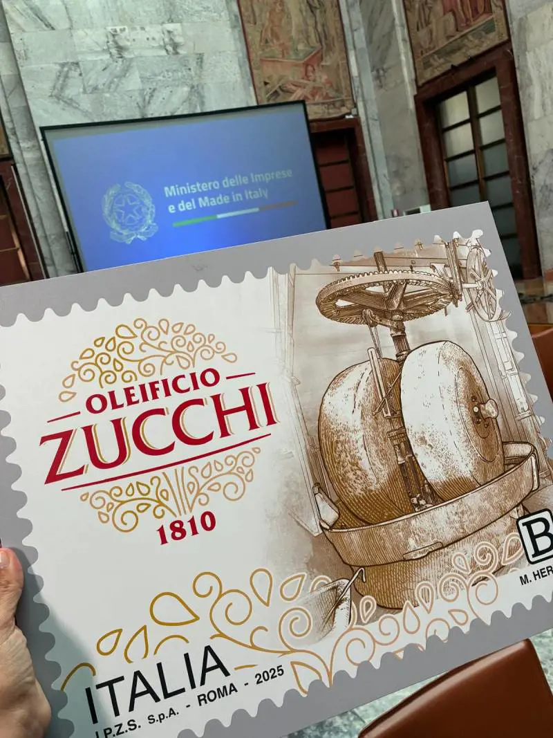 Un francobollo celebra i 215 anni dell’Oleificio Zucchi
